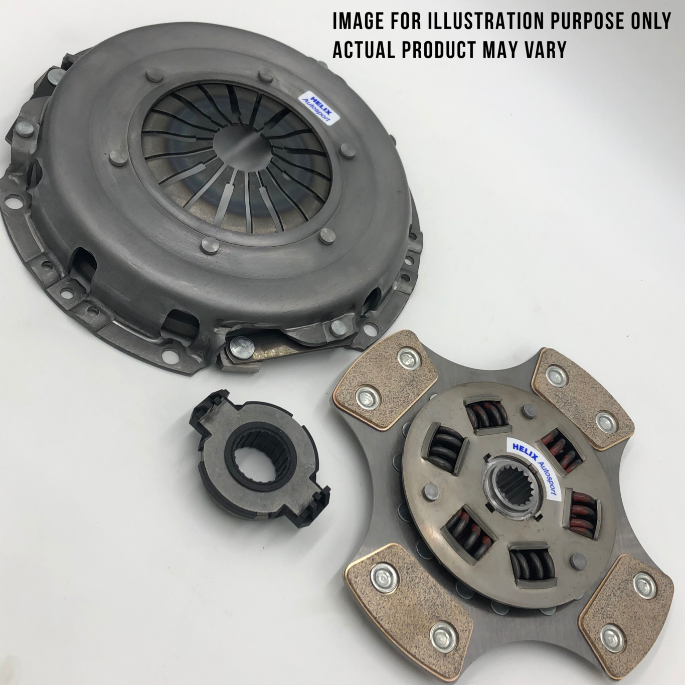Helix 3 Piece Performance Ceramettalic Paddle Sprung Clutch for Honda CRX B16A & B18C Engine